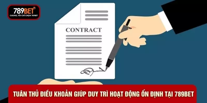 Tuân thủ điều khoản giúp duy trì hoạt động ổn định tại 789BET Tuân thủ điều khoản giúp duy trì hoạt động ổn định tại 789BET